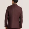 WRIGHT-TWILL Tek Sıralı İki Düğmeli Çentikli Tam Şekillendirilmiş Twill Takım Elbise Ceketi